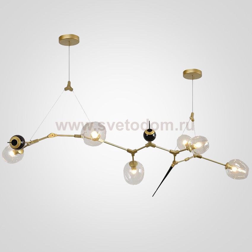 ЛЮСТРА Chandelier bubbles and thorns 6 плафонов ImperiumLoft 107671-22