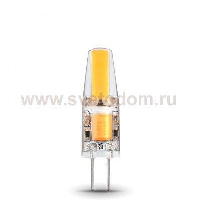 Лампа Gauss LED G4 AC220-240V 2W 190lm 2700K силикон (107707102)