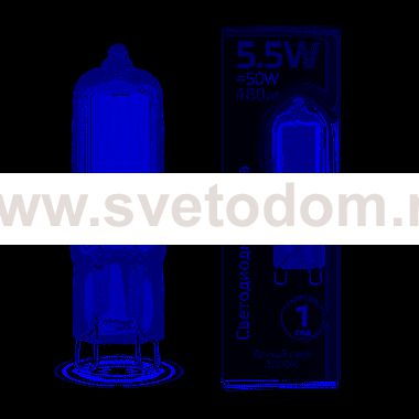 Лампа Gauss LED G9 AC220-240V 5.5W 480lm 3000K Glass (107809105)