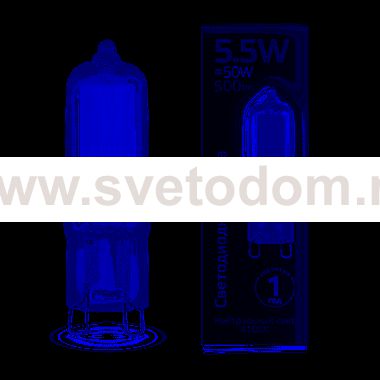 Лампа Gauss LED G9 AC220-240V 5.5W 500lm 4100K Glass (107809205)