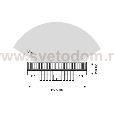 Лампа Gauss GX53 6W 530lm 6500K LED (108008306)