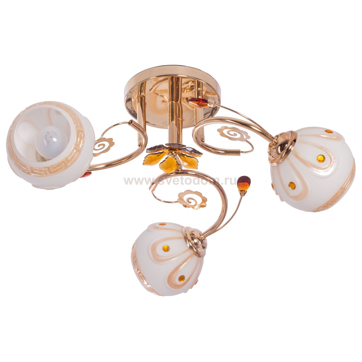 Светильник ЭкономСвет 10820/3FGD BRN