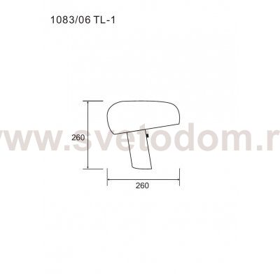 Декоративная настольная лампа Divinare DENTON 1083/06 TL-1