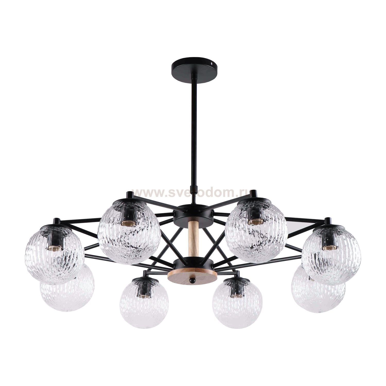 Потолочный светильник Экономсвет 10890/8BK+WD CL