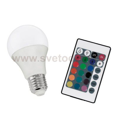 Лампа светодиодная диммируемая RGB с пультом упр-я A60 Eglo 10899