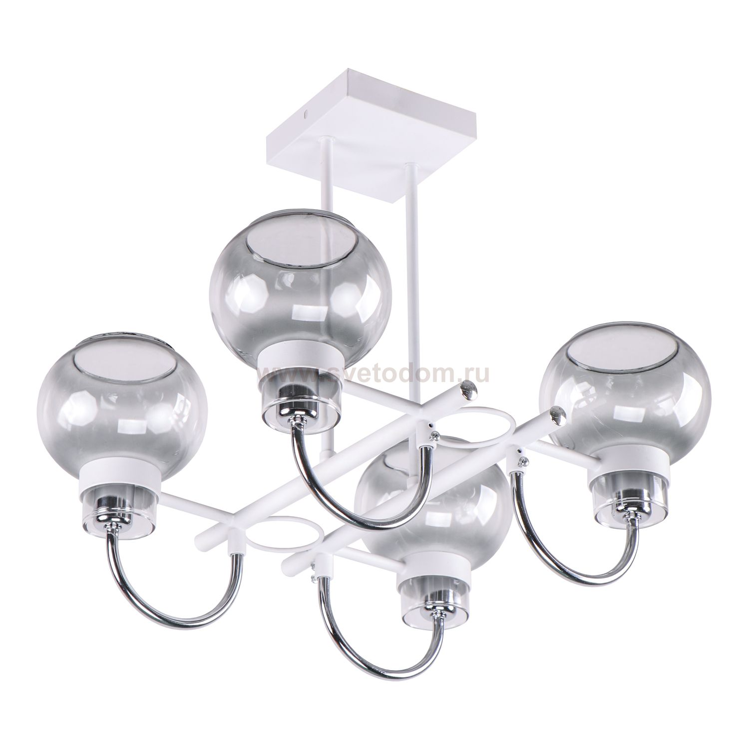 Люстра современная Экономсвет 10904/4WT+CR SM