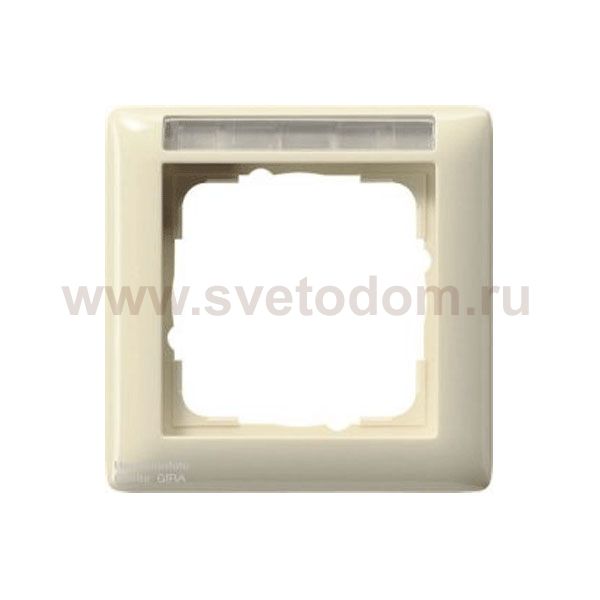 Gira EV Глянцевый кремовый Рамка 1-ая с полем для надписи (G109101)