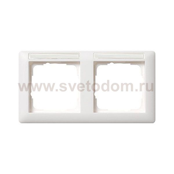 Gira EV Бел Рамка 2-я гориз с полем для надписи (G109227)