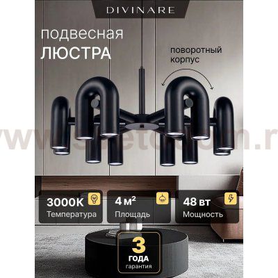 Подвесная люстра Divinare TWINS 1092/06 PL-30
