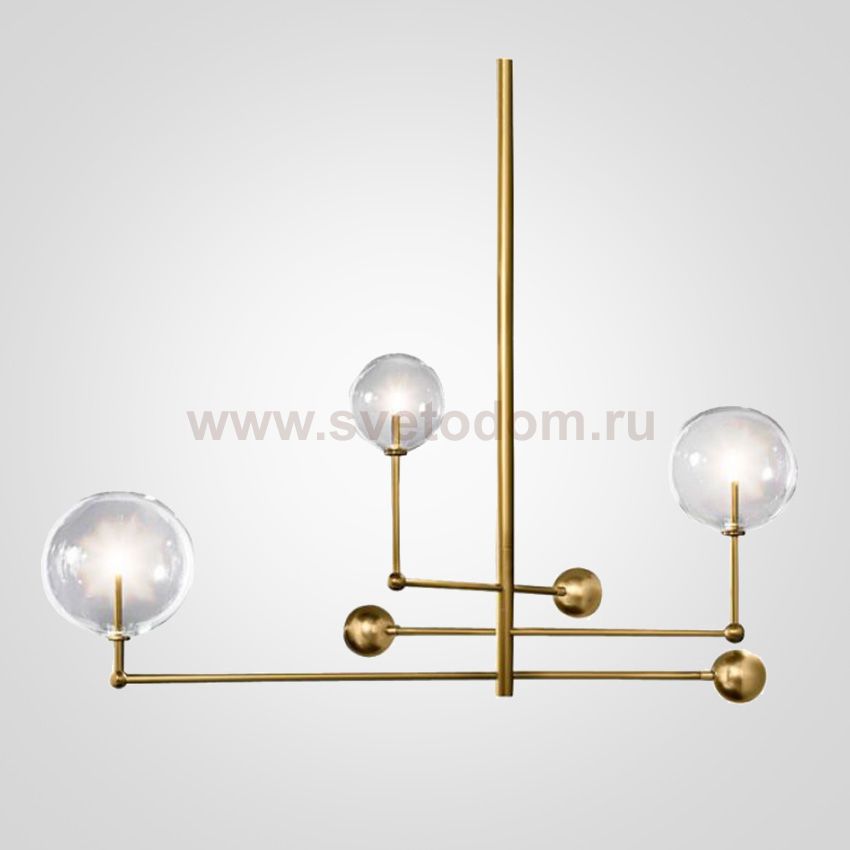 Подвесной светильник ImperiumLoft Globe Mobile 3 brass KG0835P-3 brass ImperiumLoft 109506-30