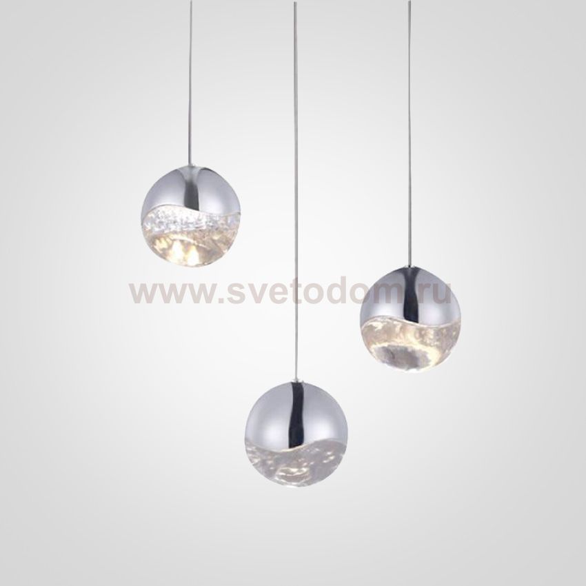 Подвесной светильник ImperiumLoft Globo 3U nickel SD3301-3U nickel ImperiumLoft 109521-30