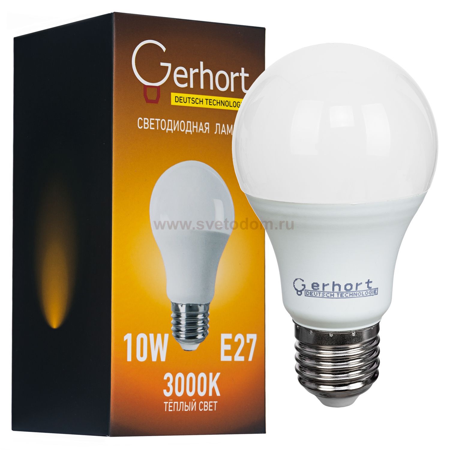 Экономсвет 10W GERHORT A60 LED 3000K E27