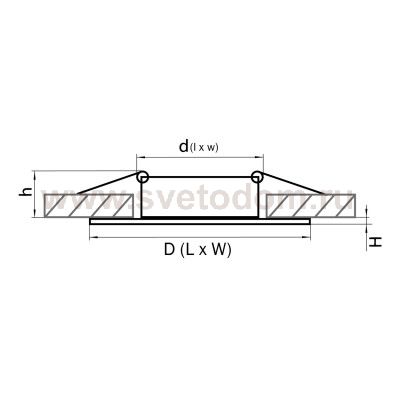 Светильник встраиваемый Lightstar 11007 Banale Weng