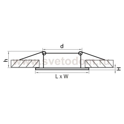 Светильник встраиваемый Lightstar 11030 Lega 16