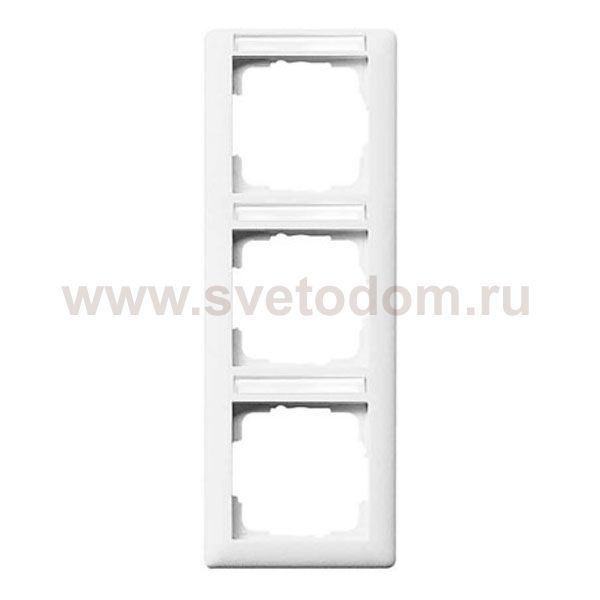 Gira EV Бел Рамка 3-я верт с полем для надписи (G110327)