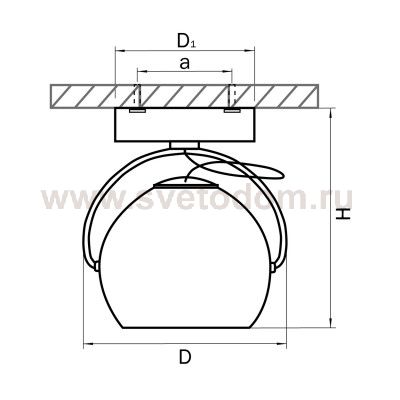 Светильник точечный накладной Lightstar 110544 Fabi