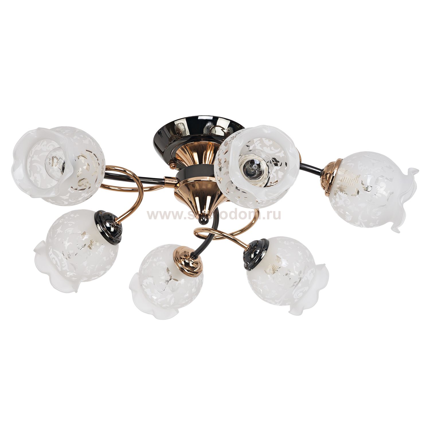 Люстра классическая Экономсвет 11055/6PB+FGD WT