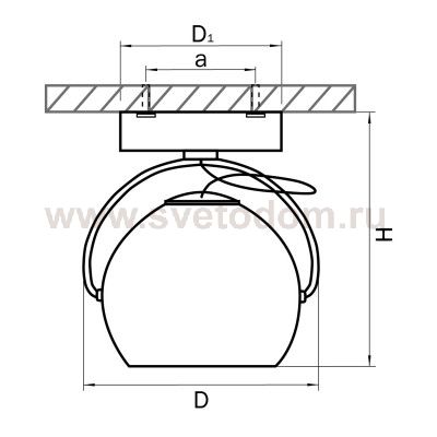 Светильник точечный накладной Lightstar 110577 Fabi