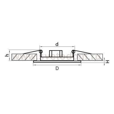 Светильник встраиваемый Lightstar 11084 Teso adj