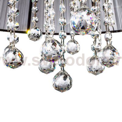 Потолочный абажур Экономсвет 11101/5CR WT BK