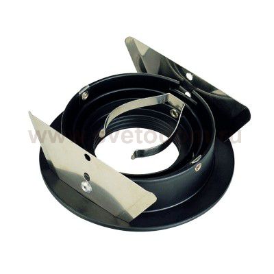 SLV 111690 NEW TRIA MR16 ROUND Downlight, mattschwarz, max. 50W, inkl. Blattfedern