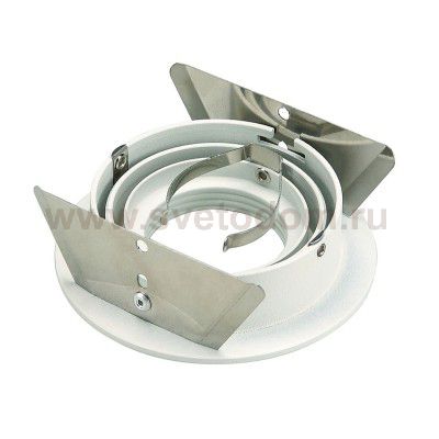 SLV 111711 NEW TRIA GU10 ROUND Downlight, mattweiss, max. 50W, inkl. Blattfedern