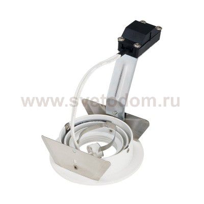 SLV 111711 NEW TRIA GU10 ROUND Downlight, mattweiss, max. 50W, inkl. Blattfedern
