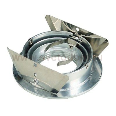 SLV 111716 NEW TRIA GU10 ROUND Downlight, alu brushed, max. 50W, inkl. Blattfedern