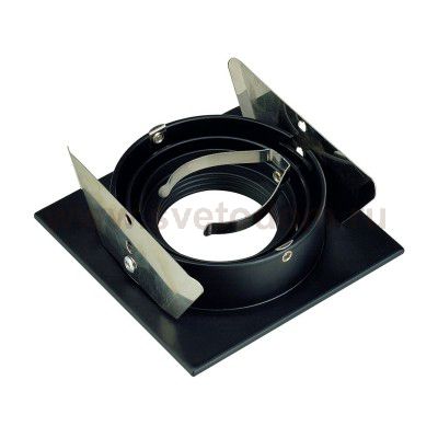 SLV 111700 NEW TRIA I MR16 Downlight, eckig, mattschwarz, max. 50W, inkl. Blattfedern