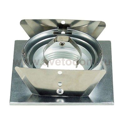 SLV 111706 NEW TRIA I MR16 Downlight, eckig, alu brushed, max. 50W, inkl. Blattfedern