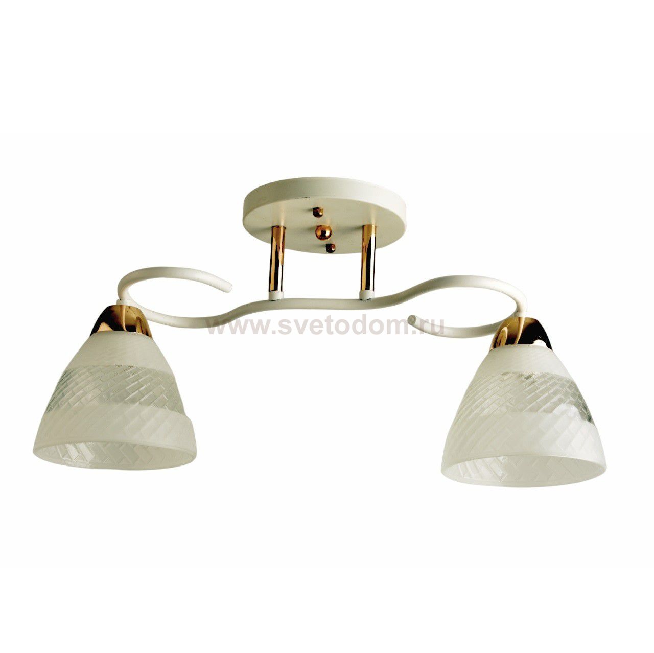 Люстра классическая 11173/2WT+FGD WT+CL Экономсвет