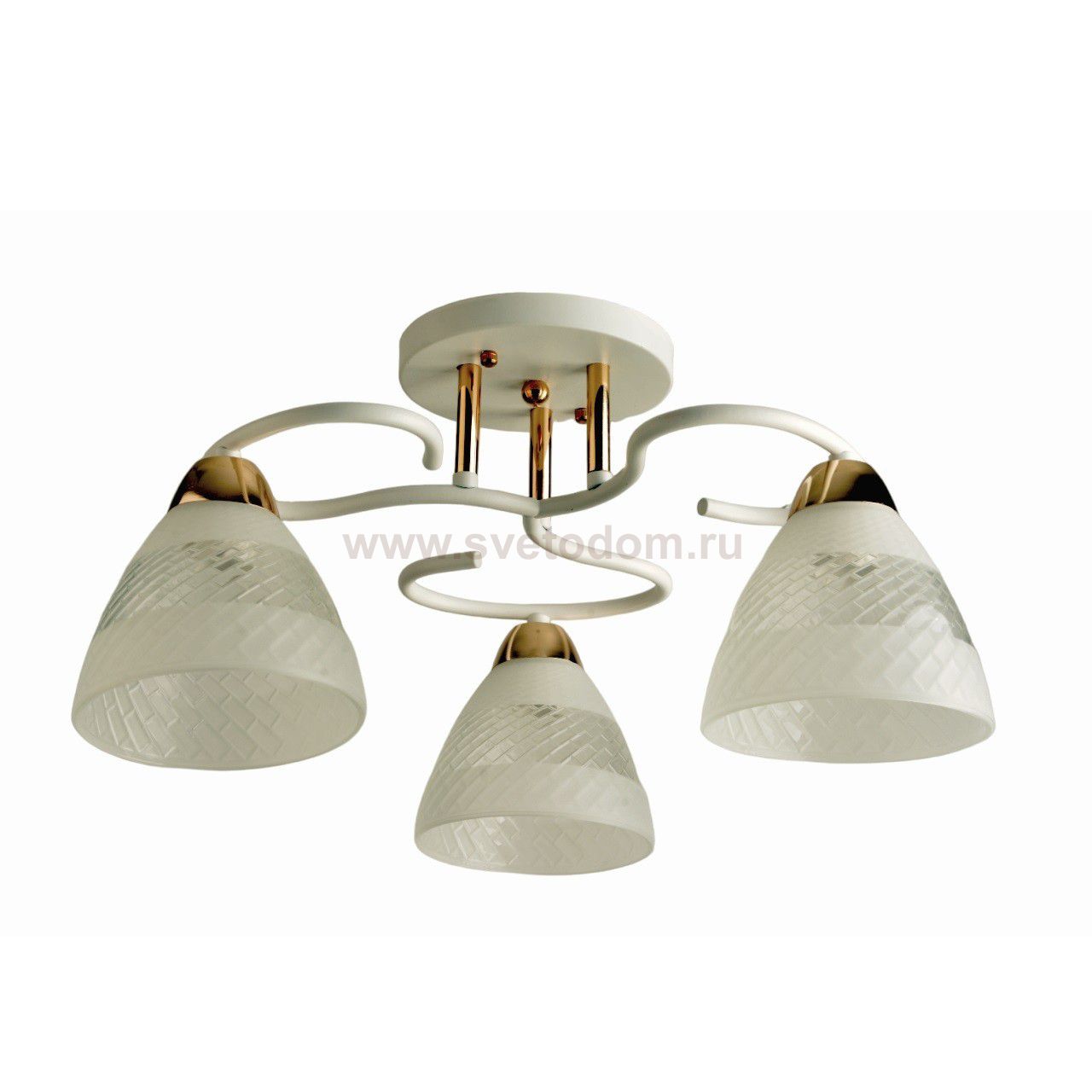 Люстра классическая 11173/3WT+FGD WT+CL Экономсвет