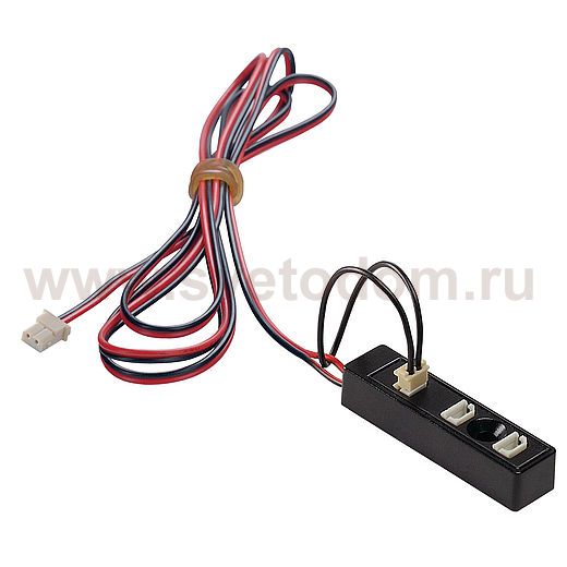 SLV 111830 Steckerleiste, 3 Ausg?nge, mit einer Br?cke, schwarz, max. 700mA