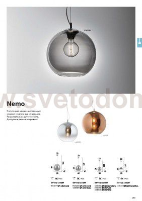 Ideal Lux NEMO SP1 D40 RAME