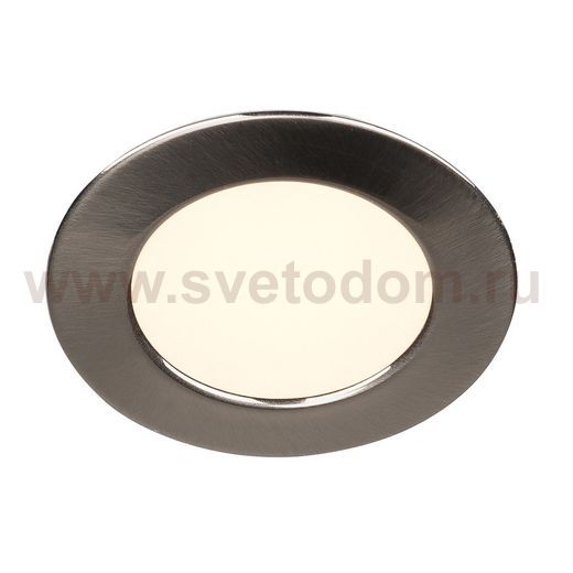 SLV 112165 Downlight DL 126 LED, rund, metall geb?rstet, 3W LED, 2700K