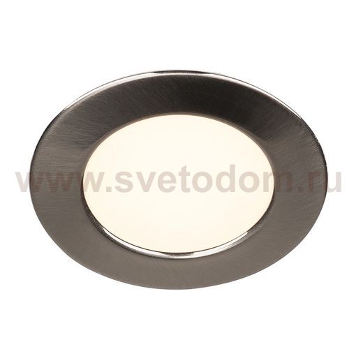 SLV 112225 Downlight, DL 126 LED, rund, metallgeb?rstet, 2,8W LED, warmweiss, 12V