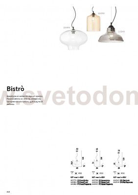 Ideal Lux BISTRO' SP1 SQUARE TRASPARENTE