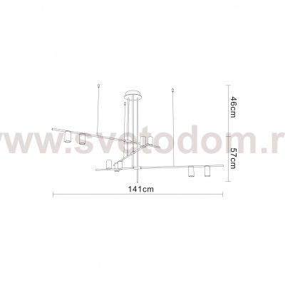 Светильник подвесной Divinare 1126/04 PL-9 TILDA