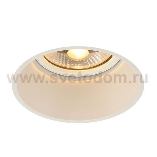 SLV 113171 HORN-T Einbauleuchte, QPAR111, mattweiss, GU10, max. 50W