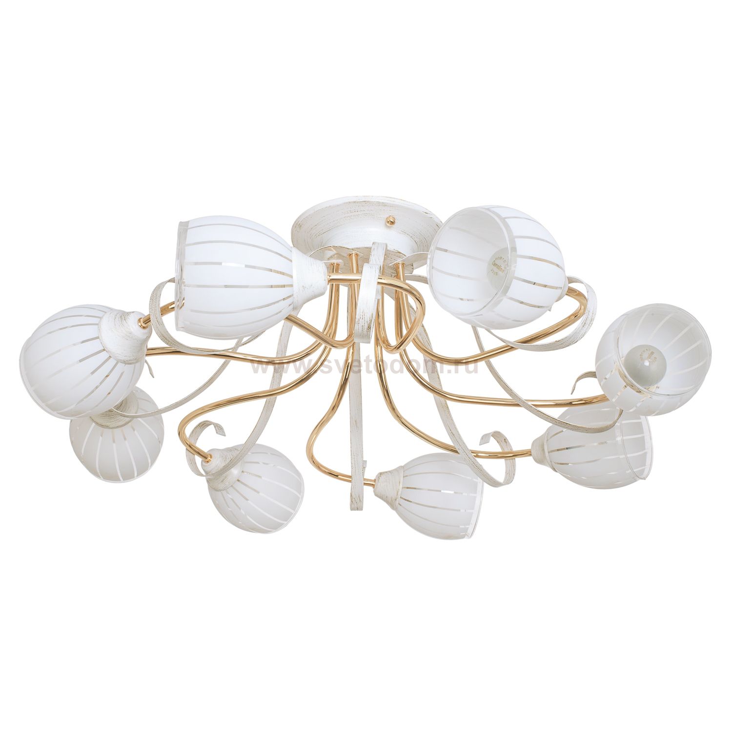 Светильник ЭкономСвет 11340/8FGD+WT WT