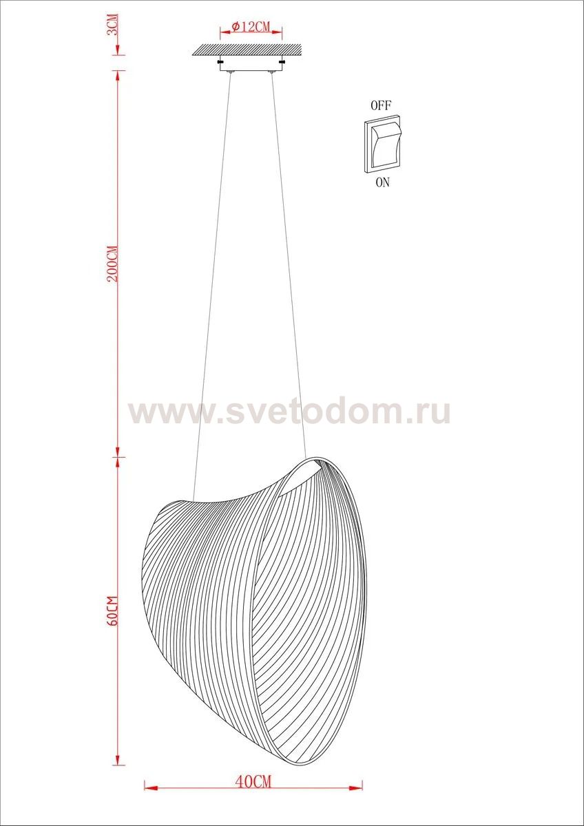 Светильник подвесной Divinare 1139/27 SP-16 CARVED