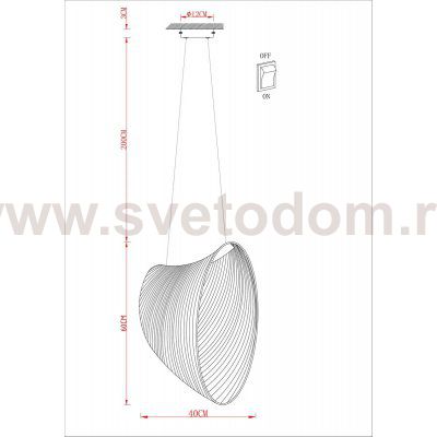 Светильник подвесной Divinare 1139/27 SP-16 CARVED