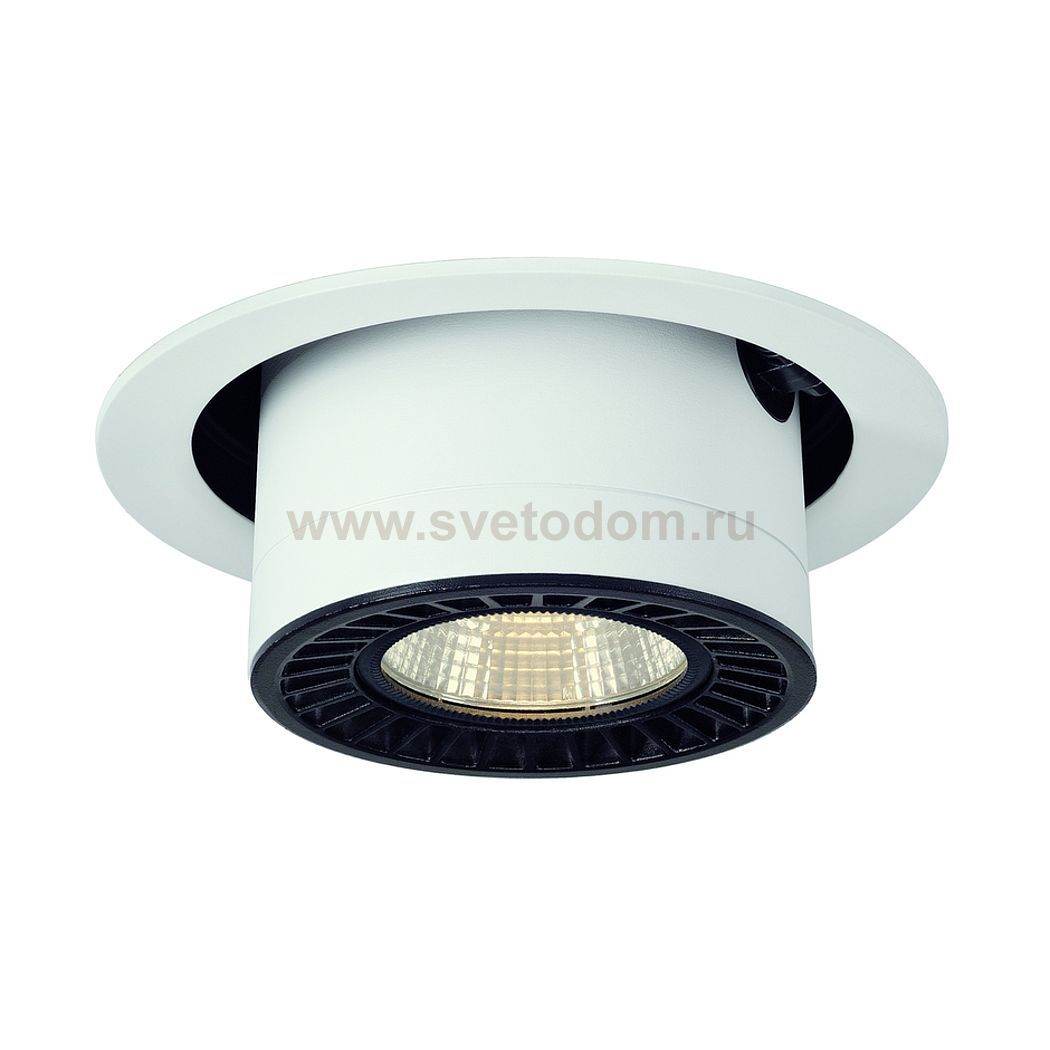 SLV 114121 SUPROS MOVE Deckeneinbau- leuchte, rund, weiss, 3000lm, 3000K, SLM LED, 60° Reflektor