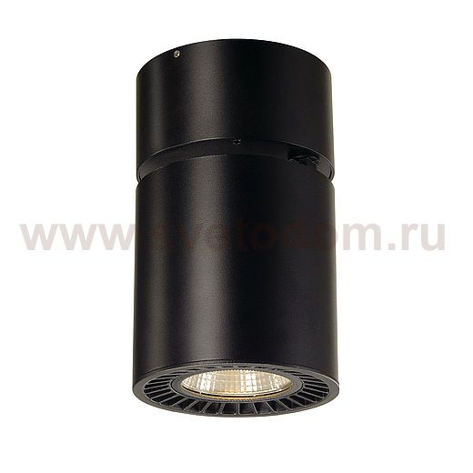 SLV 114130 SUPROS CL Deckenleuchte, rund, schwarz, 3000lm, 3000K, SLM LED, 60° Reflektor