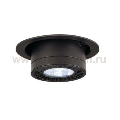 SLV 114170 SUPROS MOVE Deckeneinbau- leuchte, rund, schwarz, 3000lm 4000K, SLM LED, 60° Reflektor