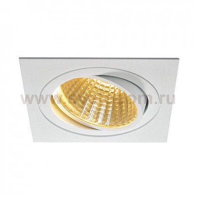 SLV 114281 NEW TRIA LED DL SQUARE Set, mattweiss, 25W, 30°, 2700K, inkl. Treiber, Clipfed.