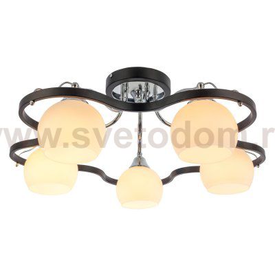 Люстра еврокаркас Экономсвет 11438/5CR+BK WT
