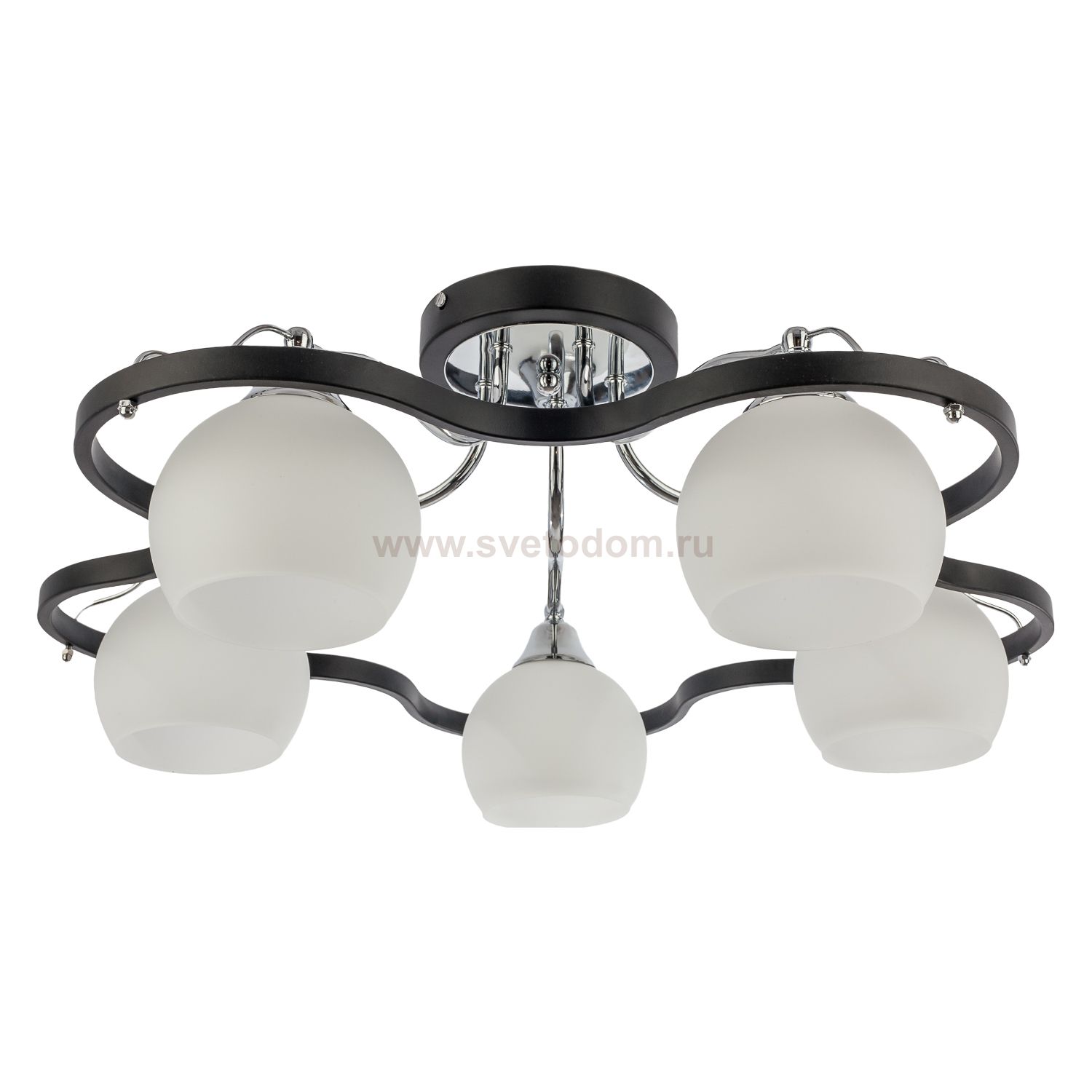Люстра еврокаркас Экономсвет 11438/5CR+BK WT