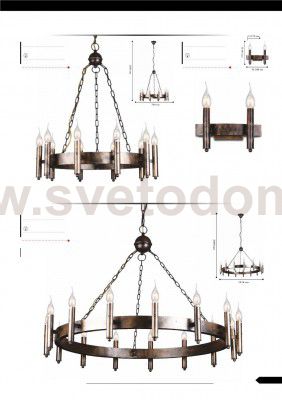 Люстра кованная Favourite 1144-15p