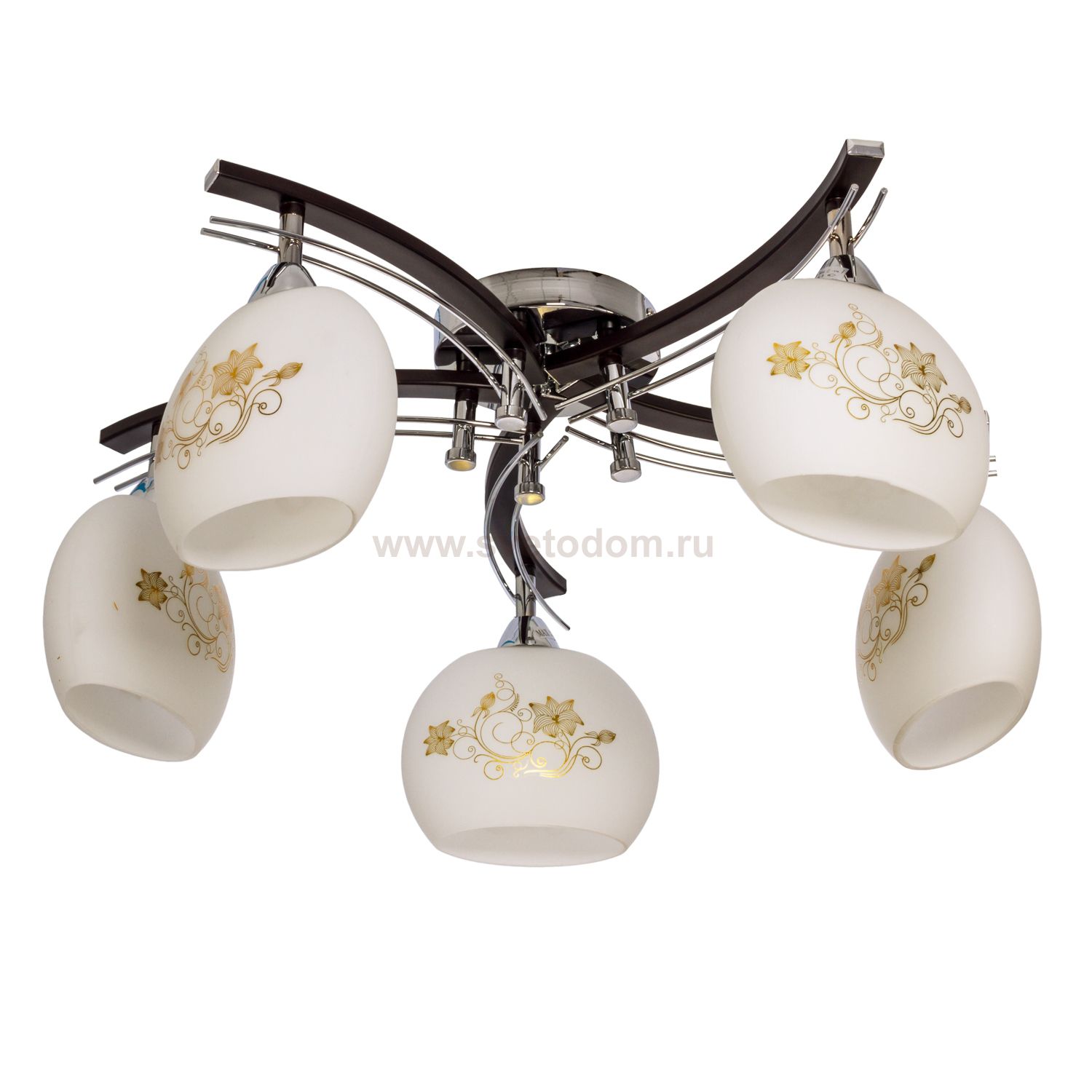 Потолочный светильник Экономсвет 11450/5WENGUE+CR WT